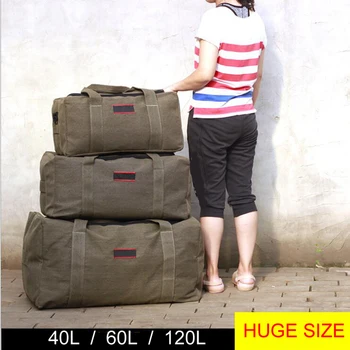 Männer Reisetaschen Große Kapazität Frauen Gepäck Reise Duffle Taschen Leinwand Große Reise Tote Handtasche