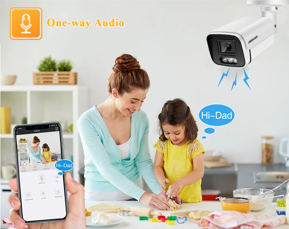 Neue 4K 8MP IP Kamera Audio Outdoor POE H.265 Onvif Metall – Bild 2