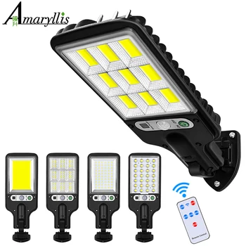 Solar Straße Lichter Outdoor Solar Lampe Mit 3 Licht Modus Wasserdichte Motion Sensor Sicherheit Beleuchtung