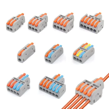Mini Schnelle Verdrahtung Kabel Anschlüsse Universal Compact Splitter Elektrische Leiter Push-in Hause