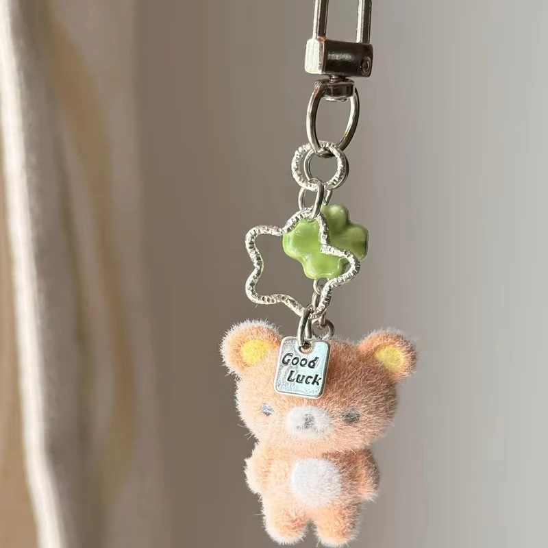Mode Niedlichen Bären Rilakkumas Beflockung Pendent Ccd – Bild 3