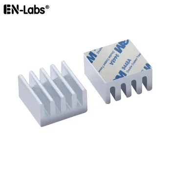 Aluminium Kühlkörper 8,8x8,8x5mm Elektronische Chip Kühlung Kühler für CPU, RAM, GPU, A4988 (50 Stück)