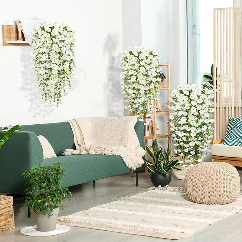 1/2 Stück 75 cm künstliche Blumen, Wandbehang, künstliche – Bild 4