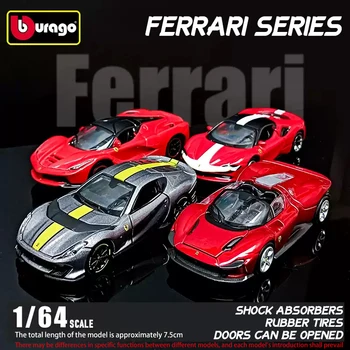 Bburago 1:64 Ferrari-Serie Mehrere Auswahlmöglichkeiten SP3 812 ENZO F40 F12TDF SF90 458 Auto Druckgussmodell