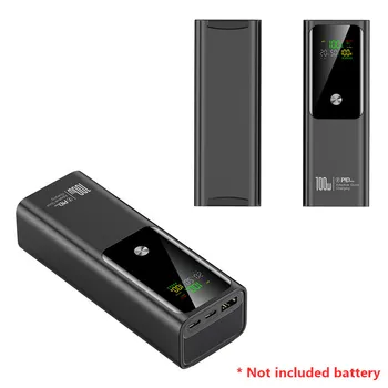 DIY Akku-Ladebox PD 100W Schnellladung für 4 Stück 21700 Polymer 20000mA Akku Powerbank-Gehäuse für Macbook