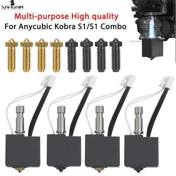 Anycubic Kobra S1 Hotend Kobra S1 Combo Hot End Kit 0,4 mm Mehrere Edelstahl für Anycubic Kobra S1/ACE Pro