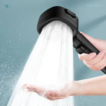 Hochdruck-Dusch kopf wassers parend 3 Modi Dusch köpfe verstellbar Ein-Schlüssel-Stopp-Wasser massage sprüh