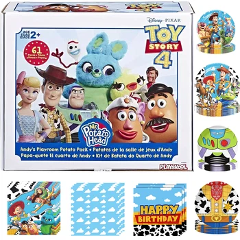 Kindergeburtstags-Dekoration Einweg-Geschirr Toy Story Becher Teller Luftballons Baby-Shower Geburtstagsparty