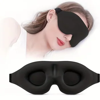 Superweiche 3D-Schlafmaske - Weiche und Bequeme Augenmaske, Geeignet für Männer und Frauen, für Reisen