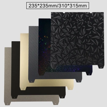 Creality K1/K1C/K1 Max Bauplatte PEI Stahlblech PET PEO PEY Glattes beheiztes Bett 235 x 235 mm 310 x 315