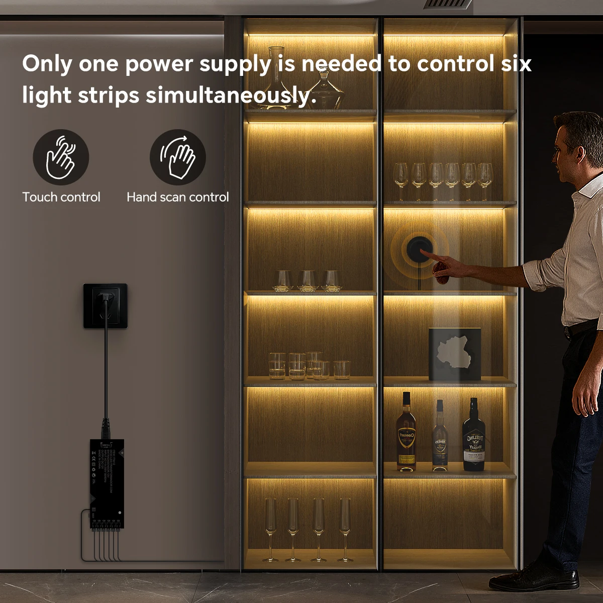 Touch Dimmbare Schwarz PCB LED Streifen Licht COB Band Für – Bild 5
