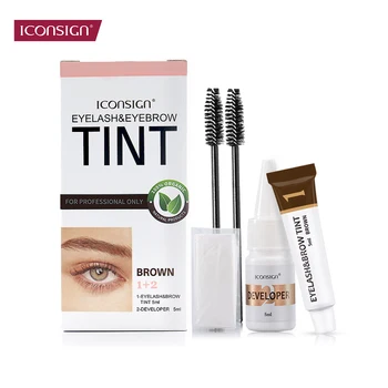 ICONSIGN Wimpern Augenbrauen Färben Tönung Kit Stirn Enhancer Mascara Lift Tönung Tattoo Augen Make-Up