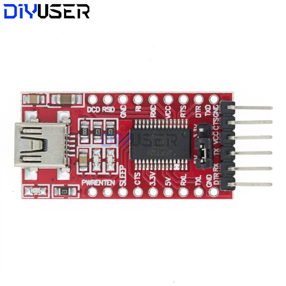 FT232RL USB zu TTL Serieller Konverter 3,3V/5V Dual-Spannung – Bild 3