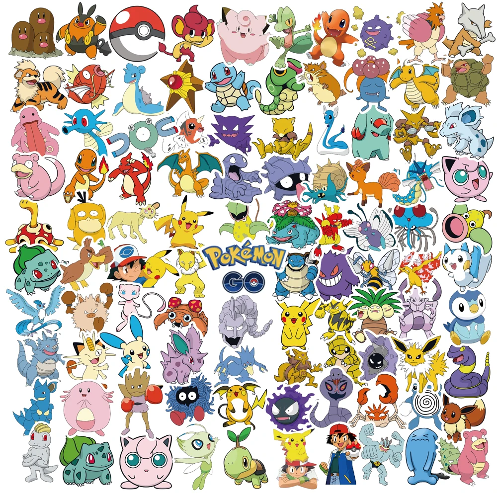 100/200/300 Stück Pokemon Kawaii Pikachu Aufkleber Dekoration – Bild 3