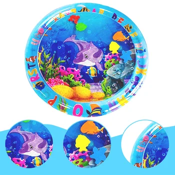 Neuartige PVC Runde Baby Wasser Spielmatte Große Fläche Baby Wasser Spielen Matte Kinder Spielen Pad