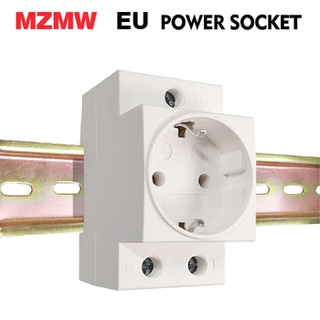 MZMW EU 35 mm modularer DIN-Schienen-Steckdosenstecker 10 A 16 A 250 V AC Industrie-Allzweck-Adapterstecker
