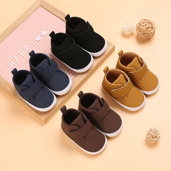 Babyschuhe für Jungen, 0-1 Jahr, weiche Sohlen, Lauflernschuhe, einfach zu tragen, bequem, für Frühling