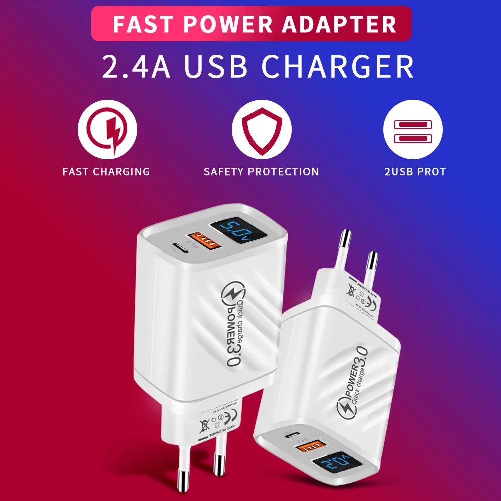 USB-Ladegerät 20 W, Quick Charge 3.0, für iPhone und Android – Bild 4