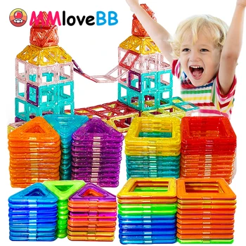 Magnetische Bausteine, große Größe und Mini-Größe, DIY-Magnete, Spielzeug für Kinder, Designer-Bauset