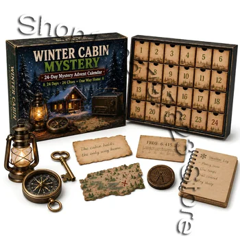 2027 Mystery-Abenteuer-Adventskalender 2027 24-Tage-Countdown Kalender de Adviento Misterio Geheimnisvoller
