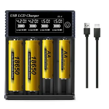 USB LCD Batterie Smart Ladegerät 1/2 Slots Dual Für 18650 3,7 V Wiederaufladbare Lithium Batterie Für 1,2 V