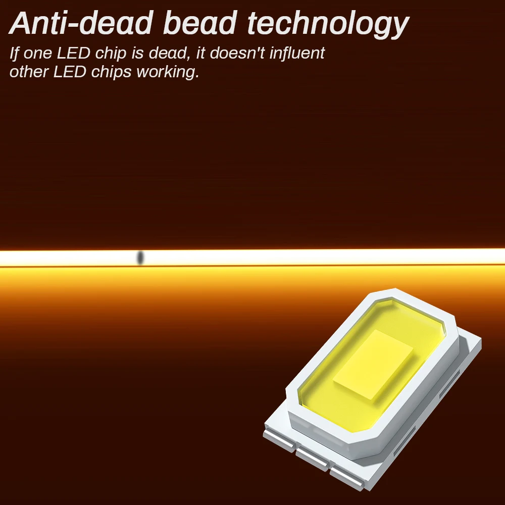 3mm 5mm COB LED Streifen 12V 24V Dimmbar 3000K 4000K 6000K – Bild 3