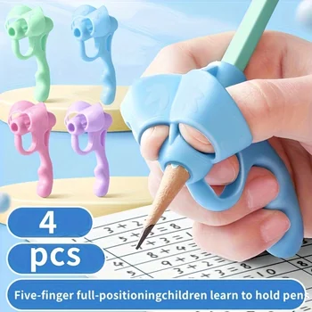 Grip Stift Corrector Set Schreiben Corrector Weiche Gummi Schreiben Haltung Grip Stift Handschrift (4 Stück)