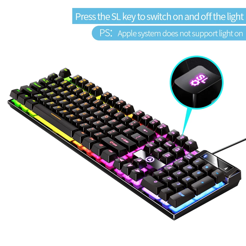 YINDIAO Tastatur Gaming Wired Laptop Desktops PC Computer – Bild 6