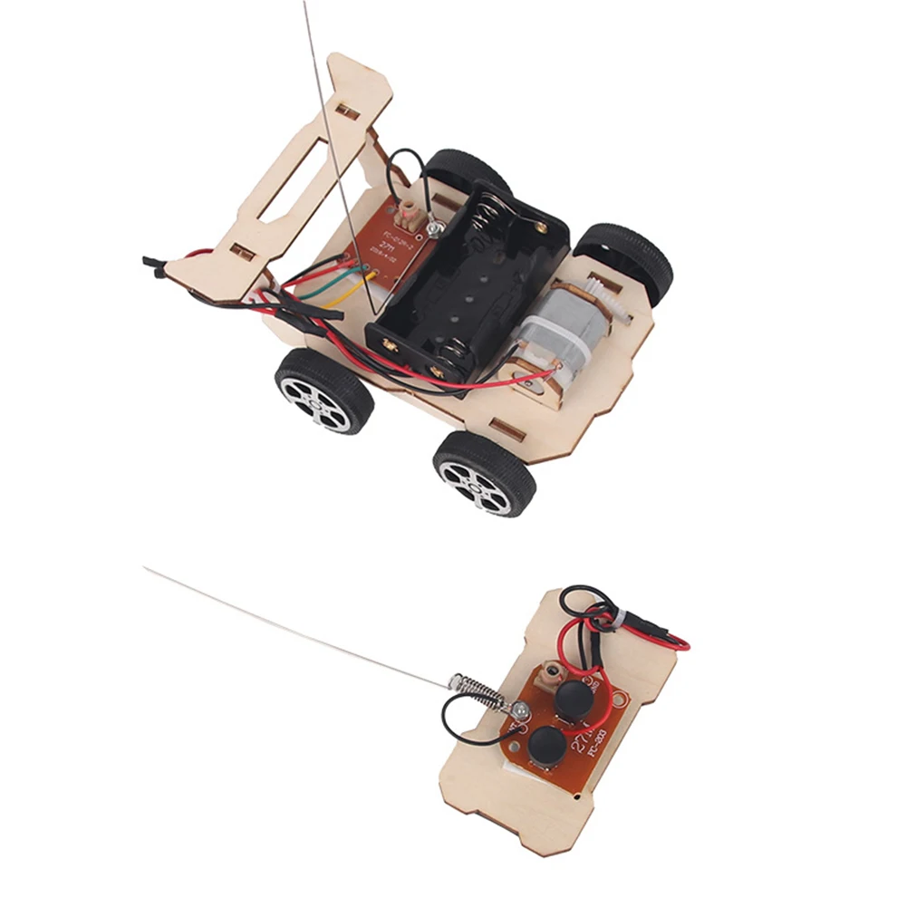 DIY RC Auto Modell Montieren Kit Mini Lehre Lernen STEM – Bild 3