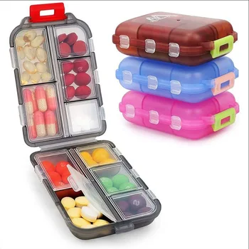 Tcare Reise-Pillen-Organizer, feuchtigkeitsbeständige Pillenbox für Tasche, Geldbörse, tägliches Pillenetui