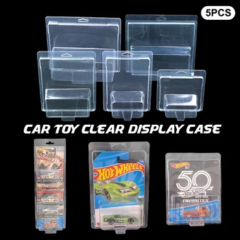Auto Spielzeug transparente Vitrine Hot wheels Schutzhülle Boulevard Team Transport Modell Karton (5 Stück)