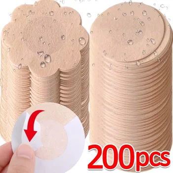 10-200 adet Meme Kapağı Çıkartmalar Kadın Meme Kaldırma Bandı Pasties Görünmez Kendinden Yapışkanlı Tek