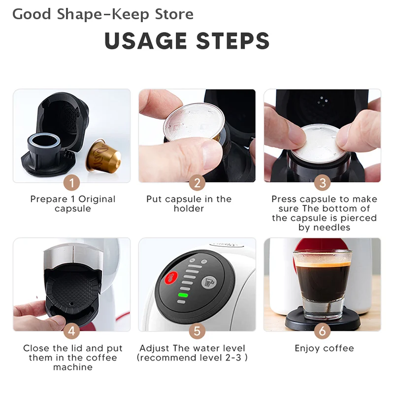 Wiederverwendbarer Kaffeekapseladapter für Dolce Gusto Genio – Bild 5