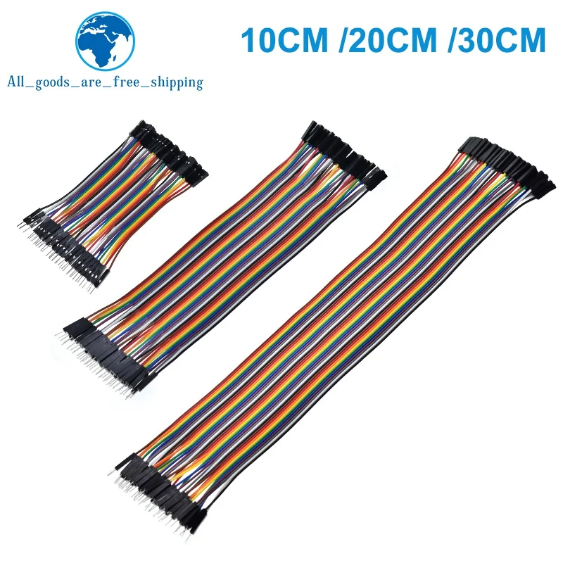 Für Dupont Line 10CM 20CM 30CM 40Pin Stecker auf Stecker + – Bild 2