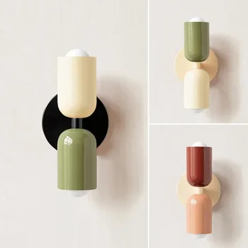 Bunte Nachttisch Wand leuchte nordischen Wohnzimmer Korridor Wand leuchte Kinderzimmer Macaron Home