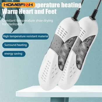 HOMEFISH Elektrischer Schuhtrockner, Deodorant mit Wärme- und UV-Licht, Fußwärmer, Luftentfeuchter