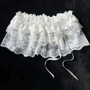 2025 Koreanische Ins Einzigartige Spitze Layered Gaze Röcke Spitze Trim A-Line Kurze Tuch Mini Taille Röcke