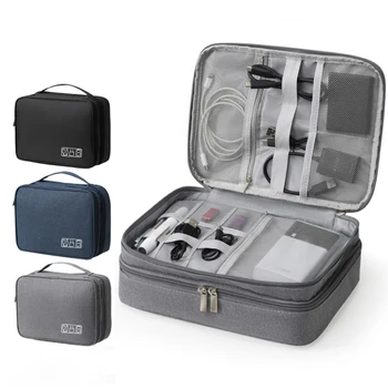 Multifunktionale Digitaltasche, Datenkabel, Kopfhörer, Festplatte, Netzteil, digitale Handtasche