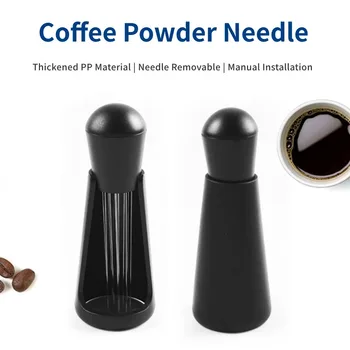 Rührwerkzeug für Espresso-Kaffee, Rührer für Kaffeepulver, Nadelverteiler, Holzgriff, Handverteilungstool