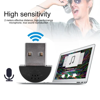 Mikrofon Mini Mikrofon tragbare USB Mini Studio Sprach mikrofon Aufnahme Audio Mikrofon Adapter für Computer