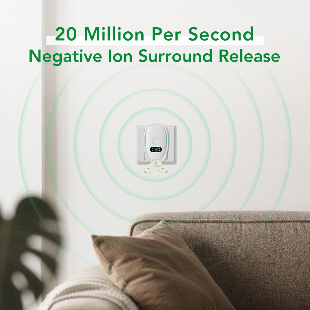 Luftreiniger Plug-In Negativ-Ionen-Ionisator Luftreiniger für – Bild 3