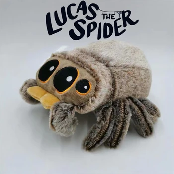 Gefüllte weiche Tiere Plüschtiere Spinnenspielzeug Black Little Lucas Simulierte Kissenpuppe Anime Spielzimmer