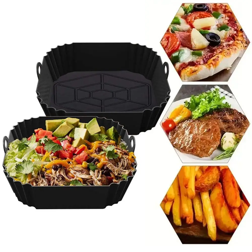 1 stücke Luft fritte use Silikon liner Quadrat Air fryer – Bild 3