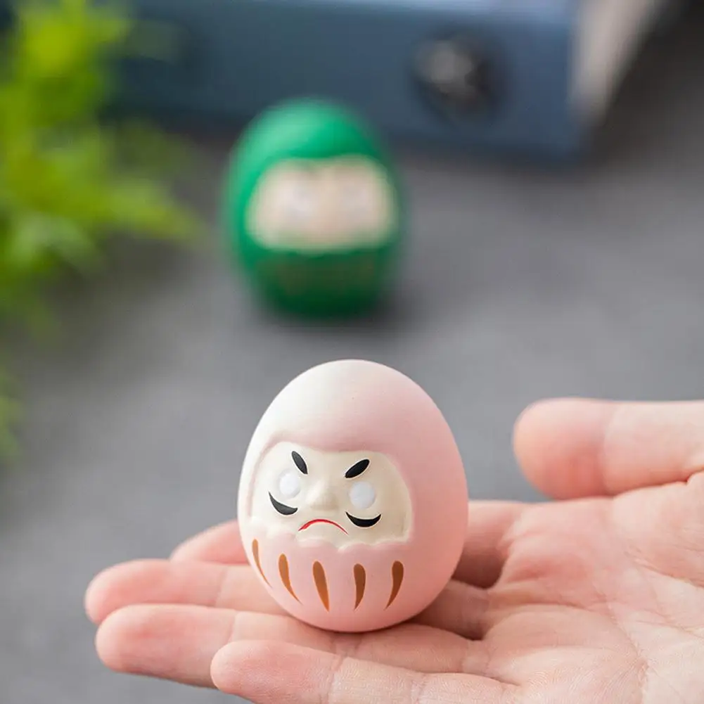 Japanische Keramik Daruma Puppe Handwerk Charme Glück Glück – Bild 5