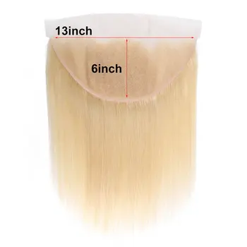 613 Blonde 13x6 Lace Frontal Verschluss 100 % Echthaar 13x4 Transparent HD Lace Frontal Blonde Echthaar 4x4