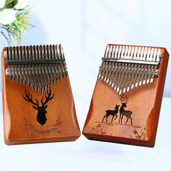 Lydesy Kalimba Daumenklavier-Set 17 Tasten Manuell Gestimmtes Kalimba Tragbares Fingerklavier Geburtstags