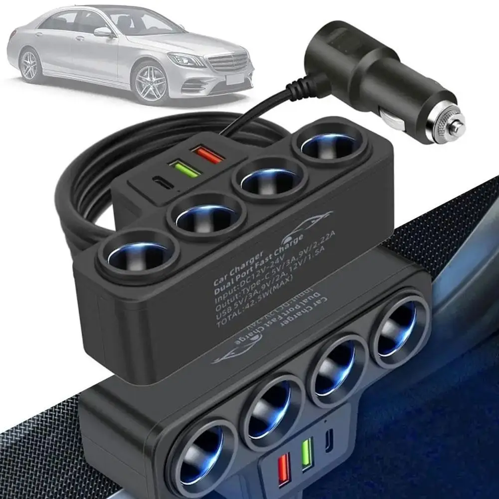 Zigarettenanzünder-Verteiler 120 W mit 2× USB, PD und QC 3.0 – Bild 4