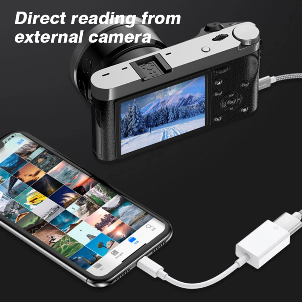 Lightning auf USB 3.0 OTG-Adapter für iPhone, Kamera-Adapter – Bild 4