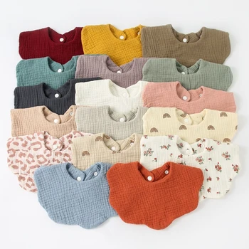 Baby Form Fütterung Lätzchen Bandana Spucktuch Schal Gedruckt Weiche Reine Baumwolle Saugfähigen Speichel