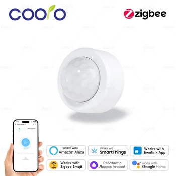 Zigbee Mini PIR Motion Sensor Menschliche Bewegung Infrarot Detektor Sicherheit Alarm Arbeit Mit Alexa Google